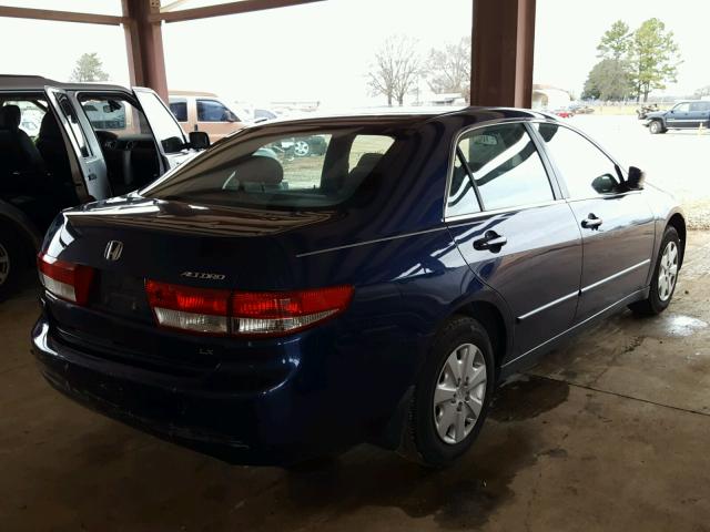 3HGCM56313G708937 - 2003 HONDA ACCORD LX BLUE photo 4