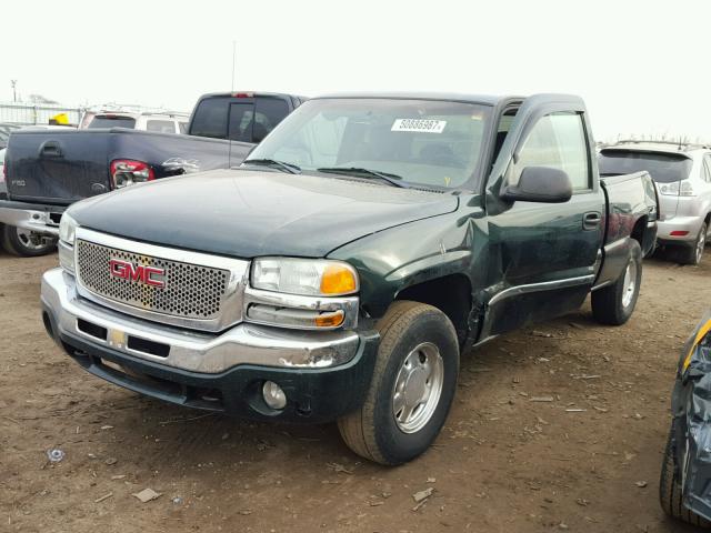 2GTEK19T431169594 - 2003 GMC NEW SIERRA GREEN photo 2