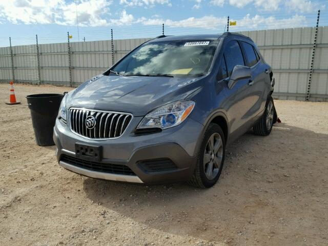 KL4CJASB4DB150308 - 2013 BUICK ENCORE GRAY photo 2