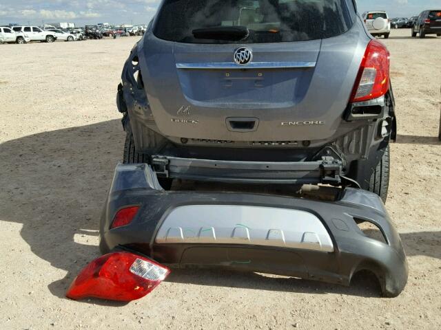 KL4CJASB4DB150308 - 2013 BUICK ENCORE GRAY photo 9