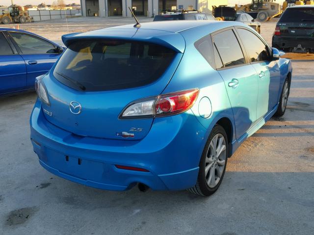 JM1BL1H50A1193655 - 2010 MAZDA 3 S TEAL photo 4