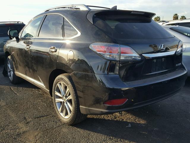 2T2ZK1BAXFC183978 - 2015 LEXUS RX 350 BLACK photo 3