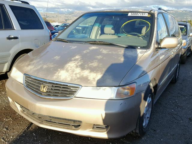 2HKRL1860YH573265 - 2000 HONDA ODYSSEY EX BEIGE photo 2