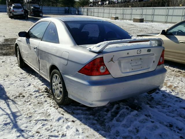 1HGEM225X4L044379 - 2004 HONDA CIVIC LX SILVER photo 3