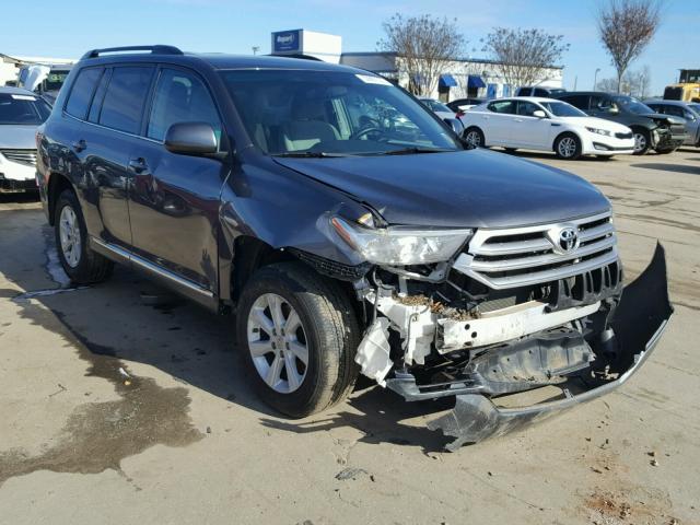 5TDZA3EH7DS042477 - 2013 TOYOTA HIGHLANDER GRAY photo 1