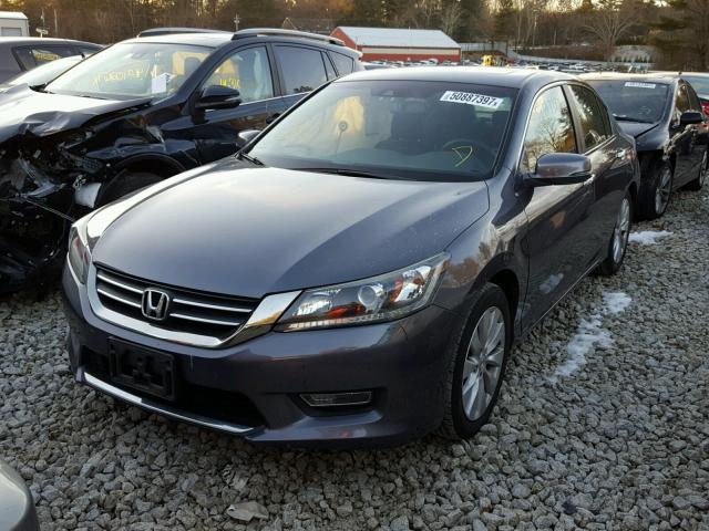 1HGCR2F83DA186176 - 2013 HONDA ACCORD EXL GRAY photo 2