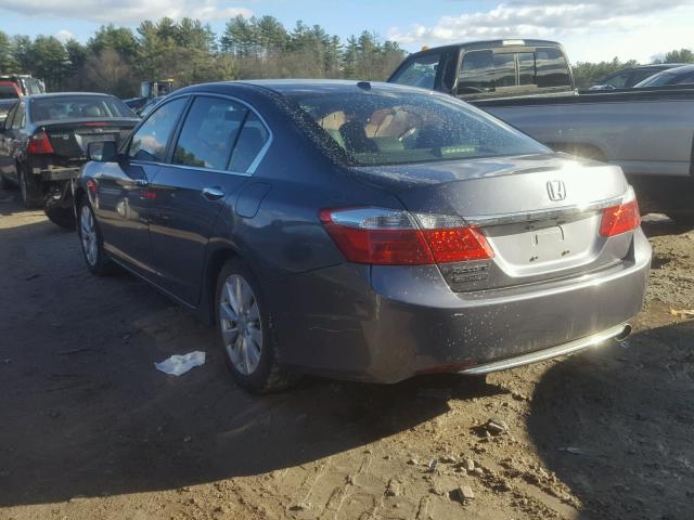 1HGCR2F83DA186176 - 2013 HONDA ACCORD EXL GRAY photo 3