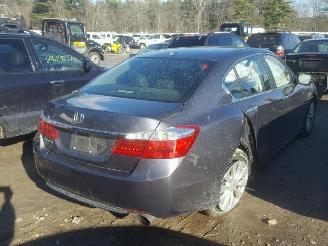 1HGCR2F83DA186176 - 2013 HONDA ACCORD EXL GRAY photo 4