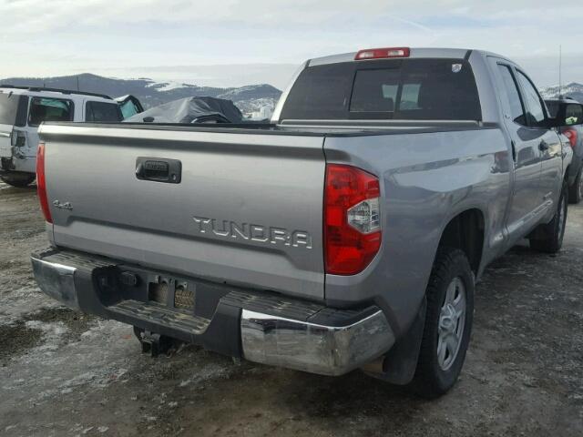 5TFUM5F1XEX051328 - 2014 TOYOTA TUNDRA DOU SILVER photo 4