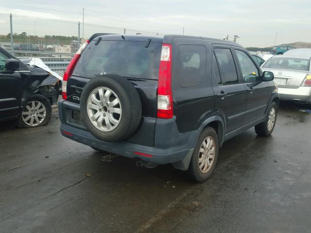 SHSRD78836U402158 - 2006 HONDA CR-V EX BLACK photo 4