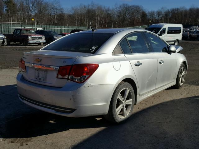 1G1PG5SCXC7169963 - 2012 CHEVROLET CRUZE LT SILVER photo 4