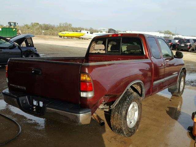 5TBRN34193S378101 - 2003 TOYOTA TUNDRA ACC MAROON photo 4