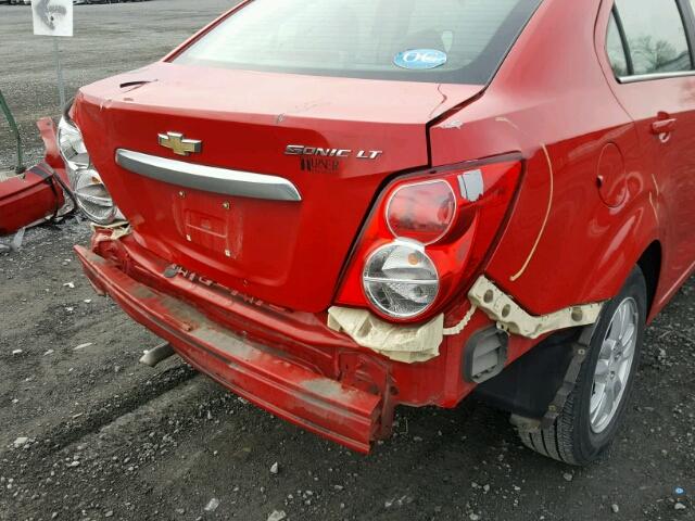 1G1JC5SH9C4106240 - 2012 CHEVROLET SONIC LT RED photo 9