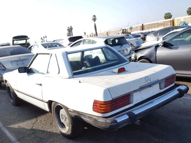 00010704412041320 - 1977 MERCEDES-BENZ 450 SL WHITE photo 3