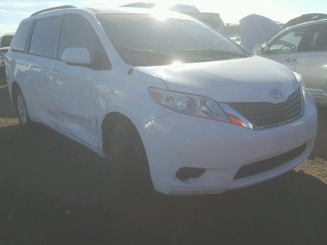 5TDKK3DC0BS110457 - 2011 TOYOTA SIENNA LE WHITE photo 1