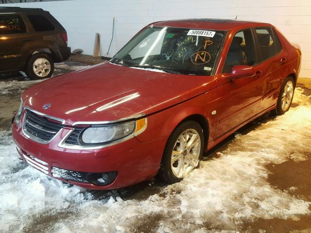 YS3ED49G073517012 - 2007 SAAB 9-5 2.3T RED photo 2