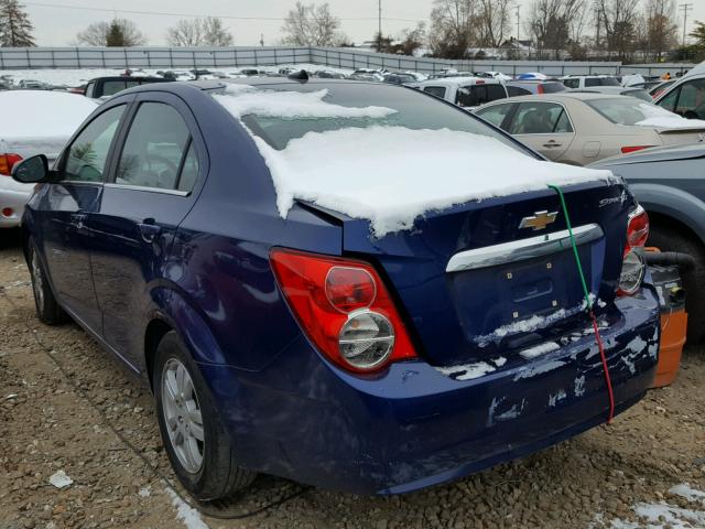 1G1JC5SH0E4178060 - 2014 CHEVROLET SONIC LT BLUE photo 3