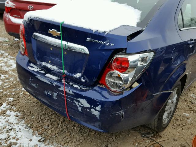 1G1JC5SH0E4178060 - 2014 CHEVROLET SONIC LT BLUE photo 9