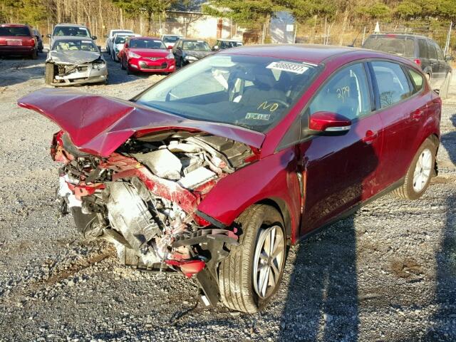 1FADP3K20HL281391 - 2017 FORD FOCUS SE BURGUNDY photo 2