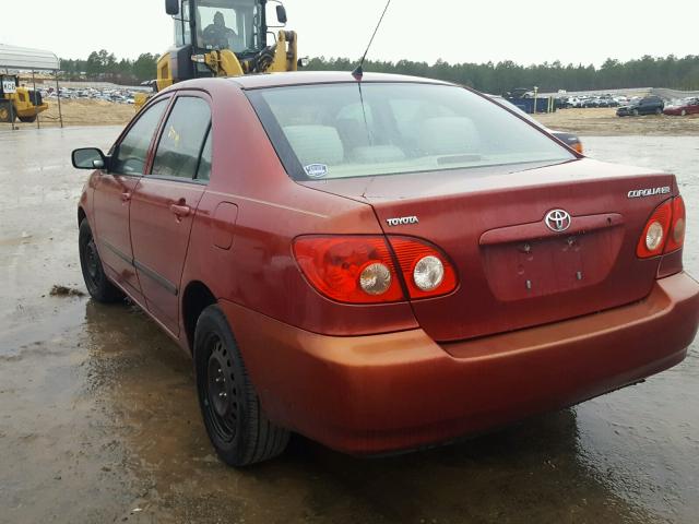 1NXBR32E05Z538718 - 2005 TOYOTA COROLLA CE RED photo 3