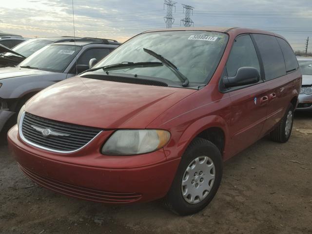 2C4GP44333R136607 - 2003 CHRYSLER TOWN & COU RED photo 2