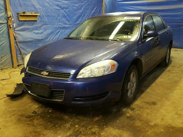 2G1WT55K669383913 - 2006 CHEVROLET IMPALA LT BLUE photo 2