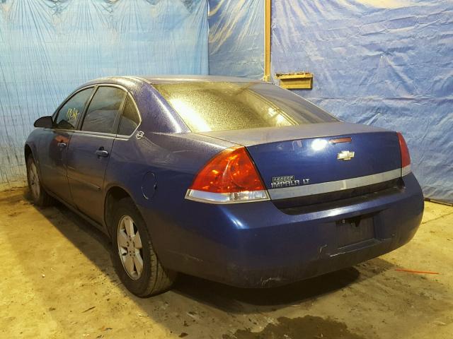 2G1WT55K669383913 - 2006 CHEVROLET IMPALA LT BLUE photo 3