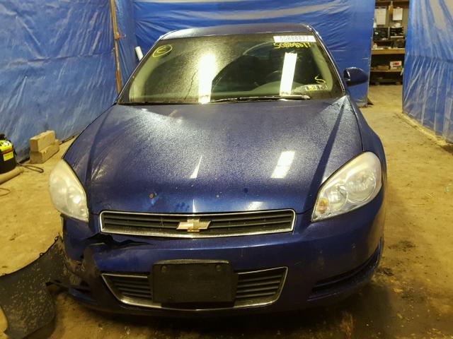 2G1WT55K669383913 - 2006 CHEVROLET IMPALA LT BLUE photo 9