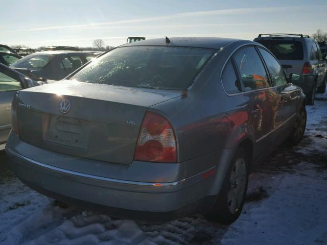 WVWRH63B33P431055 - 2003 VOLKSWAGEN PASSAT GLX GRAY photo 4