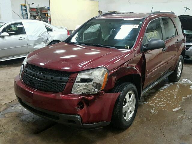 2CNDL13F396200787 - 2009 CHEVROLET EQUINOX LS MAROON photo 2