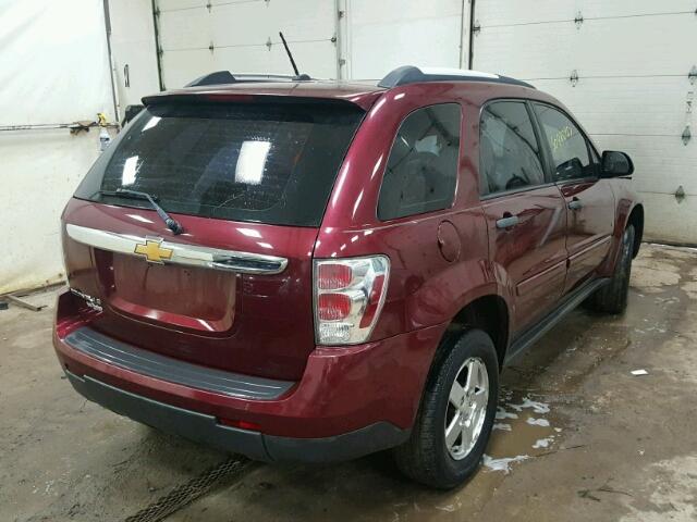 2CNDL13F396200787 - 2009 CHEVROLET EQUINOX LS MAROON photo 4