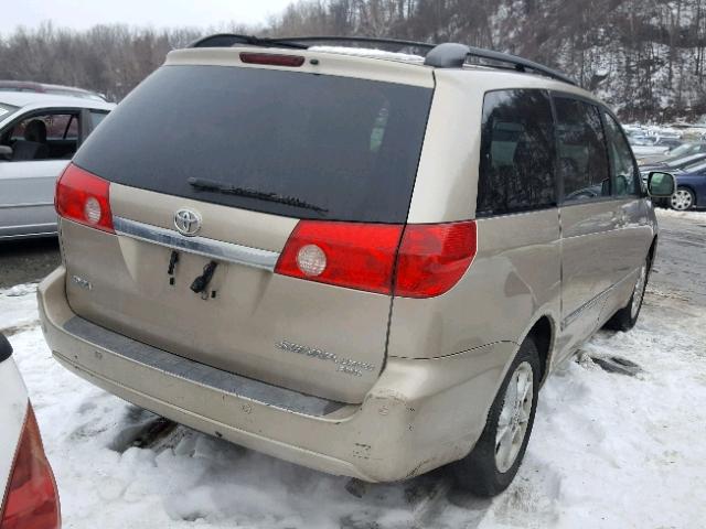 5TDBA22C66S067555 - 2006 TOYOTA SIENNA XLE TAN photo 4