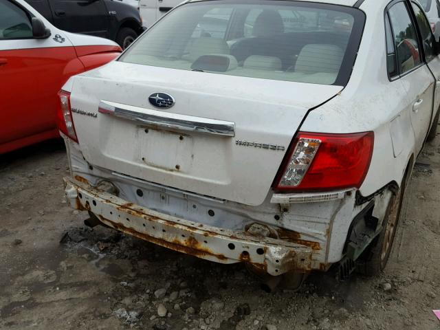 JF1GE60699H516952 - 2009 SUBARU IMPREZA 2. WHITE photo 9