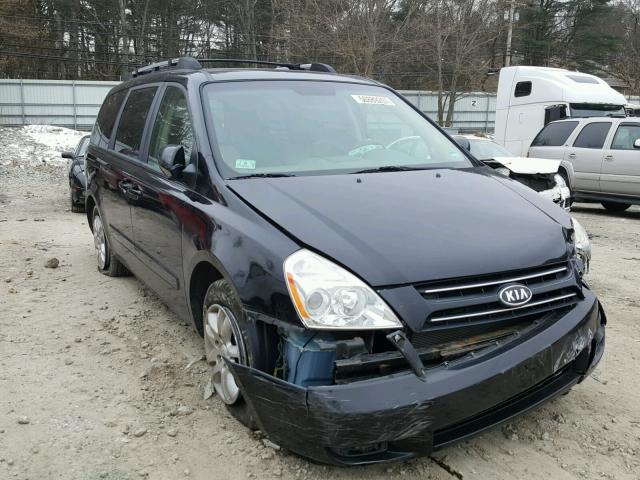 KNDMB233876121329 - 2007 KIA SEDONA EX BLACK photo 1