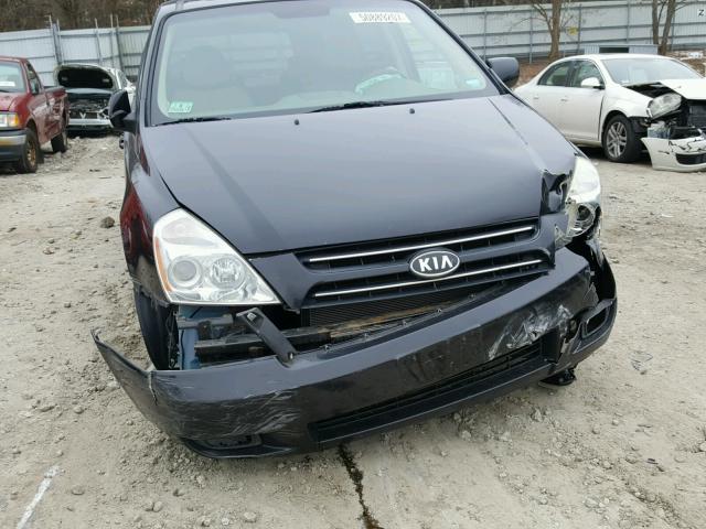 KNDMB233876121329 - 2007 KIA SEDONA EX BLACK photo 9