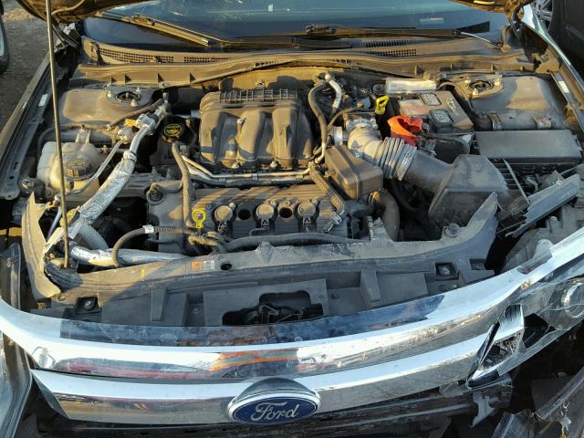 3FAHP0JG5AR423402 - 2010 FORD FUSION SEL BLACK photo 7