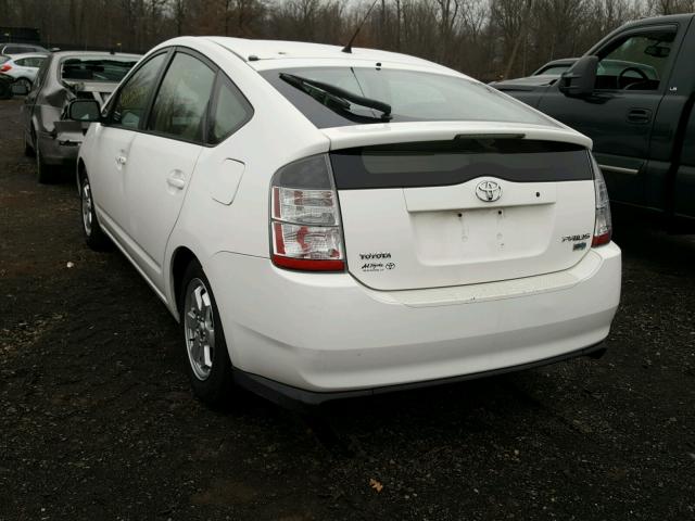 JTDKB20U753120577 - 2005 TOYOTA PRIUS WHITE photo 3