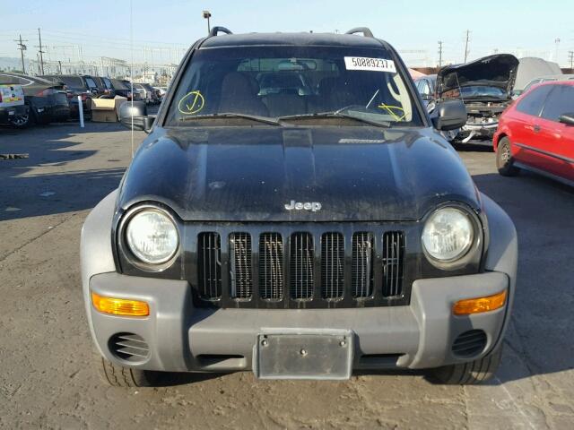 1J4GK48K32W249263 - 2002 JEEP LIBERTY SP BLACK photo 9