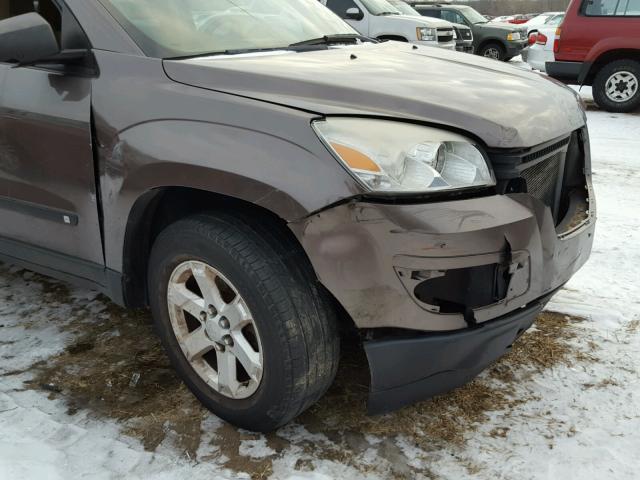 5GZEV13778J282907 - 2008 SATURN OUTLOOK XE BROWN photo 9