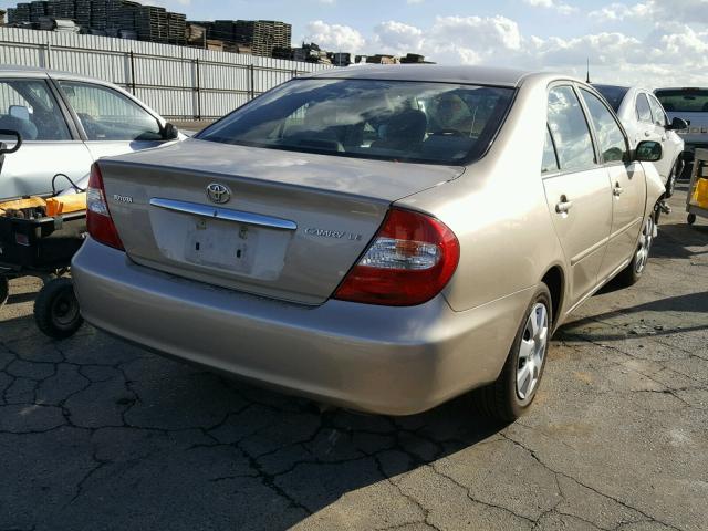 4T1BE32K43U743246 - 2003 TOYOTA CAMRY LE ოქროსფერი ფოტო 4