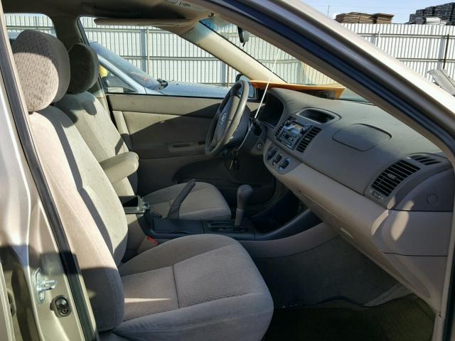 4T1BE32K43U743246 - 2003 TOYOTA CAMRY LE ოქროსფერი ფოტო 5