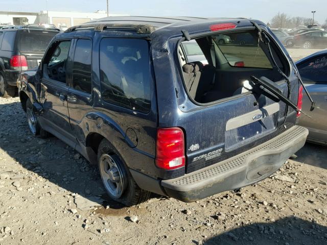 1FMYU60E93UA95348 - 2003 FORD EXPLORER S BLUE photo 3