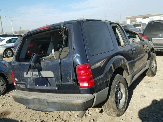 1FMYU60E93UA95348 - 2003 FORD EXPLORER S BLUE photo 4