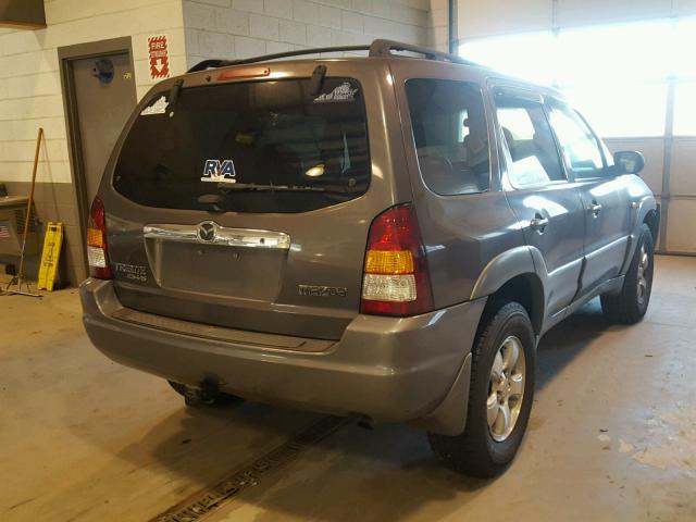 4F2CU08122KM42820 - 2002 MAZDA TRIBUTE LX GRAY photo 4