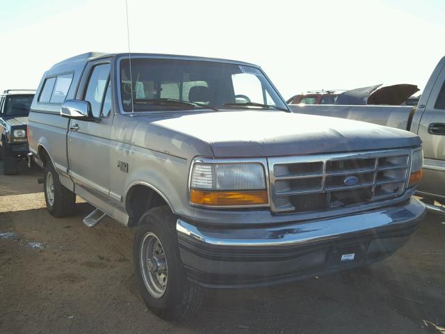 1FTEF14N8PLB20122 - 1993 FORD F150 GRAY photo 1