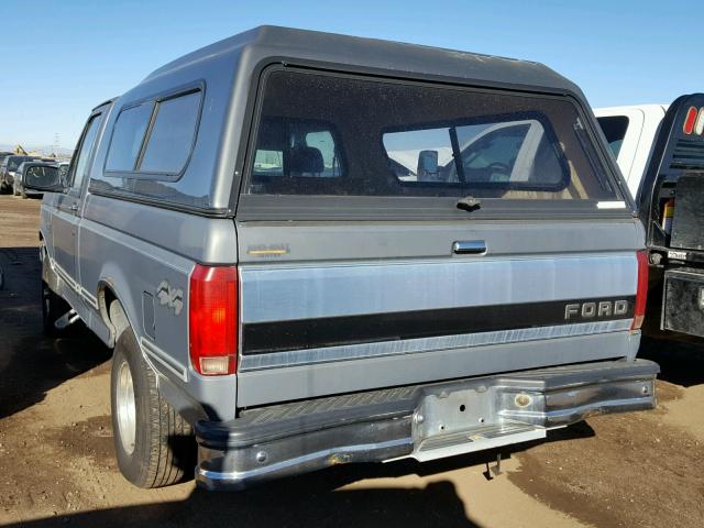 1FTEF14N8PLB20122 - 1993 FORD F150 GRAY photo 3