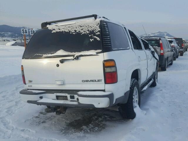 1GNEK13Z14R133648 - 2004 CHEVROLET TAHOE K150 WHITE photo 4