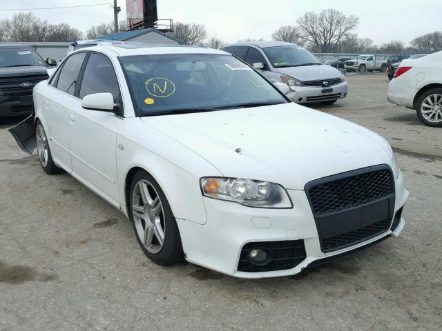 WAUDF78E08A100210 - 2008 AUDI A4 2.0T QU WHITE photo 1