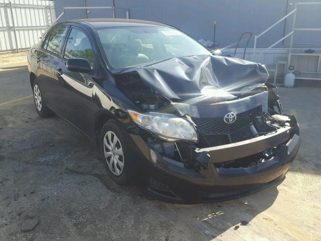 1NXBU4EE9AZ210420 - 2010 TOYOTA COROLLA BA BLACK photo 1