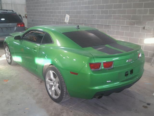 2G1FB1EV8A9223031 - 2010 CHEVROLET CAMARO LT GREEN photo 3